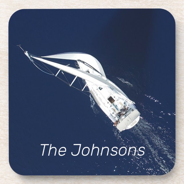 Posavasos Vela libre vista de pájaro (Frente)