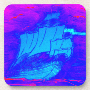 Posavasos velero fluorescente 1