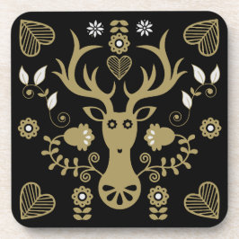 Posavasos Venado de arte popular escandinavo moderno