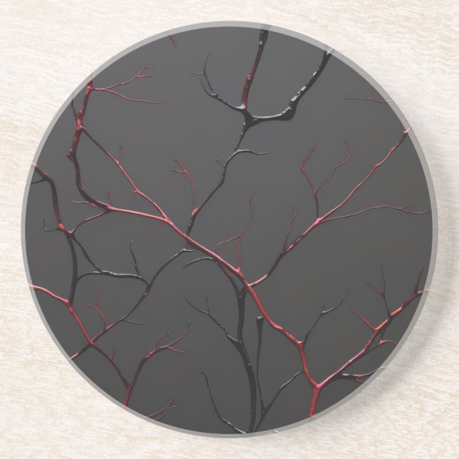 Posavasos Venas Negras y Rojas (Frente)