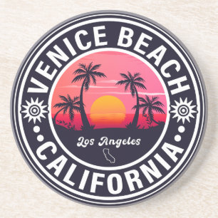 Posavasos Venecia Beach California Retro Sunset Souvenirs 60
