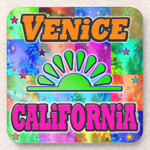 Posavasos Venice Sun & Palms Coaster