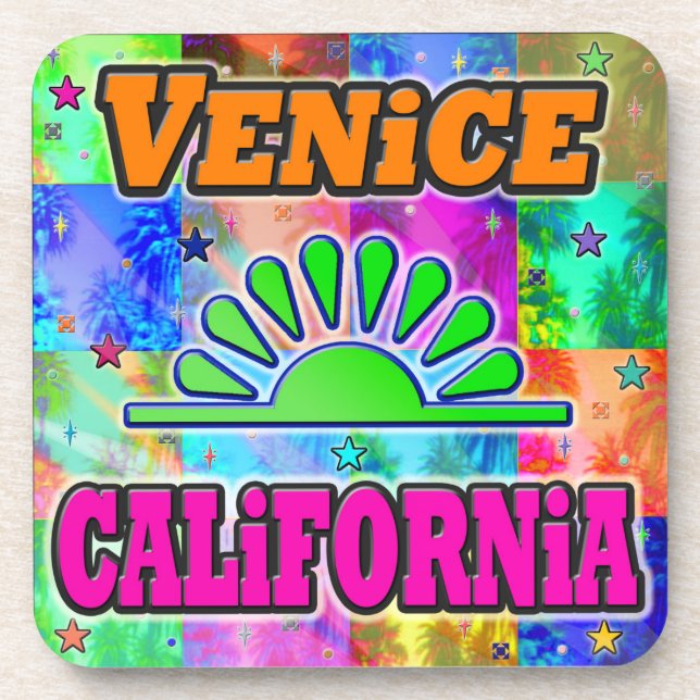 Posavasos Venice Sun & Palms Coaster (Frente)