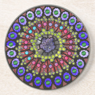 Posavasos ventana color de rosa