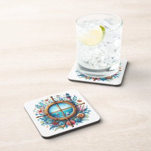 POSAVASOS VENTANA TEMÁTICA ORNADA AL MAR
