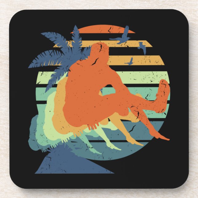 Posavasos Ventilador del atleta olímpico retro de larga tray (Frente)