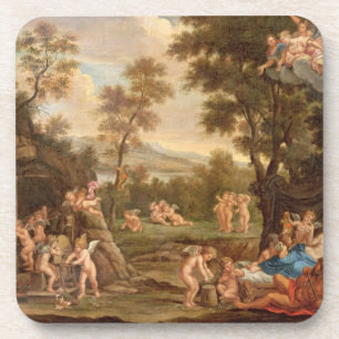 Posavasos Venus en la fragua de Vulcan, siglo XVIII