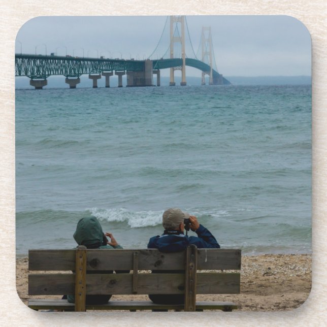 Posavasos Ver Puente Mackinac (Frente)