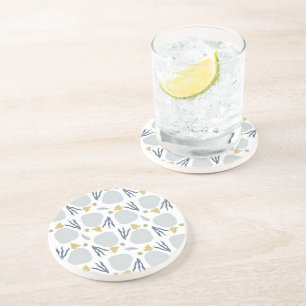 Posavasos Verano Conchas de Dólar de Arena Patrón de Playa P