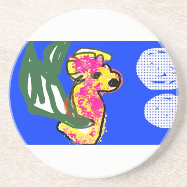 Posavasos Verano de caballitos de mar (Frente)