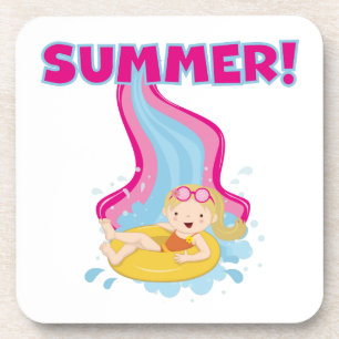 Posavasos Verano de Chica rubio