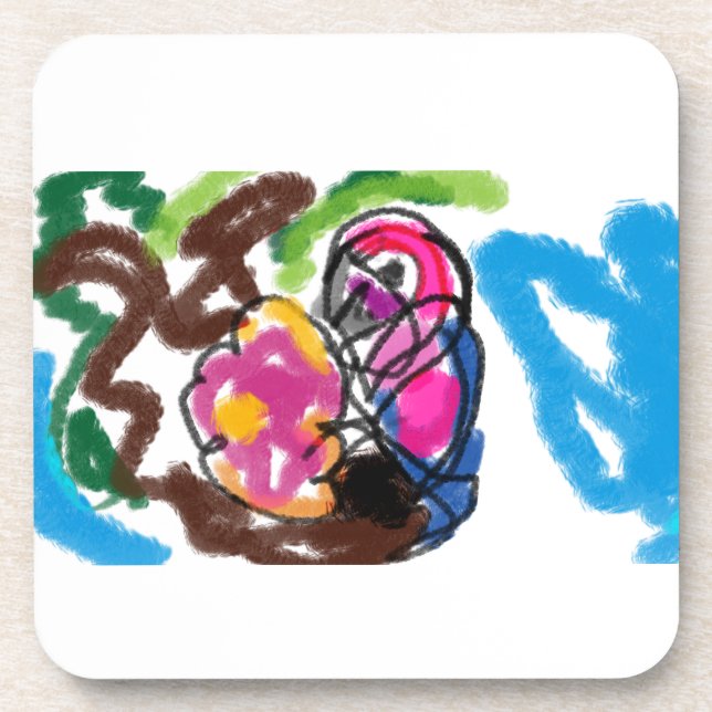 Posavasos Verano de loros (Frente)