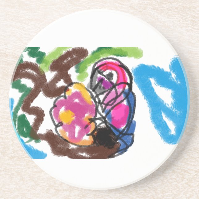 Posavasos Verano de loros (Frente)