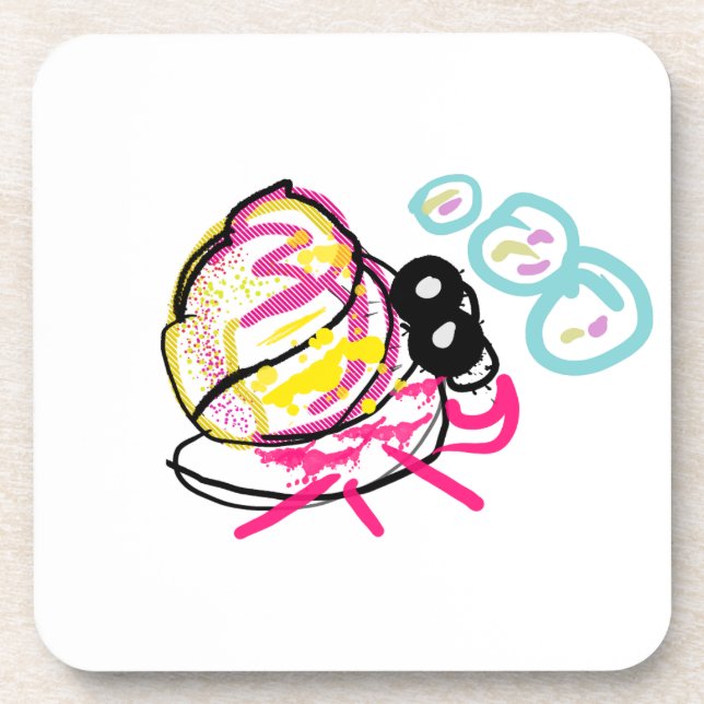 Posavasos Verano ermitaño de cangrejo (Frente)