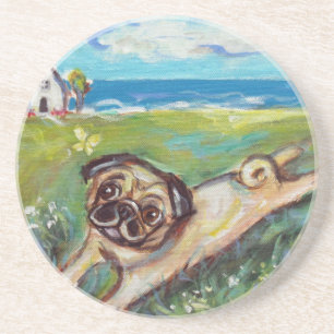 Posavasos Verano feliz del dulce del barro amasado