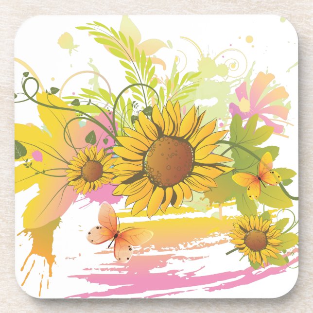 Posavasos Verano Floral 1A (Frente)