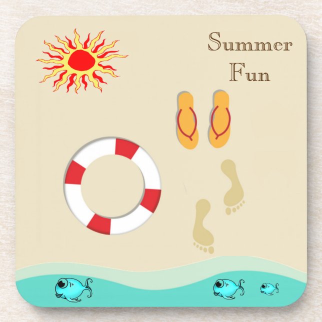 Posavasos Verano Fun Bebida Cocina (Frente)