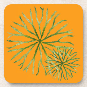 Posavasos Verano indio sobre un juego de montaña rusa (O)