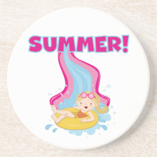 Posavasos Verano rubio del chica
