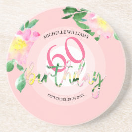 Posavasos Verano Tropical De Color Floral Rosa