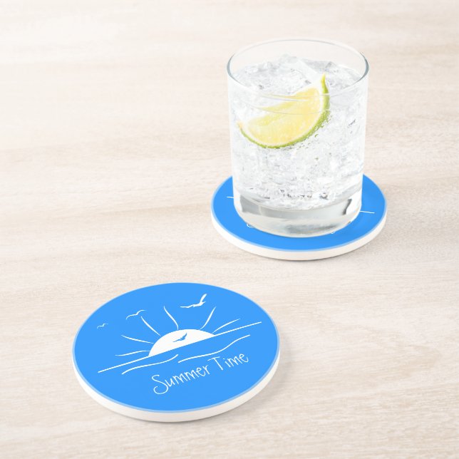 Posavasos Verano Vayamos a la playa (Lado)