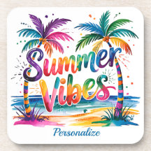 Verano Vibes Tropical Palm Tree Ocean personalizad