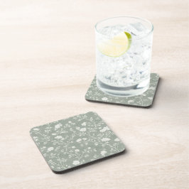 Posavasos Verde Salvia Floral, Casa de Campo, Núcleo de Caba