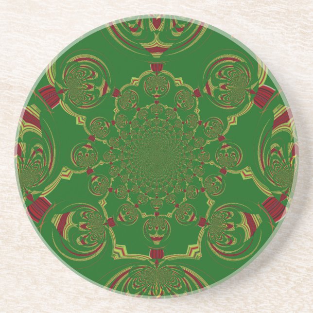 Posavasos Verde vintage (Frente)