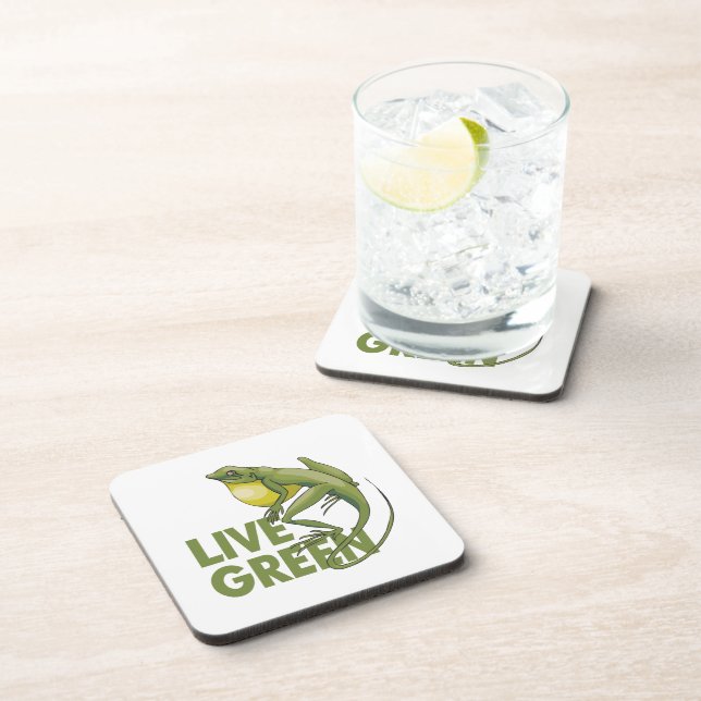 Posavasos Verde vivo (Lado Derecho)