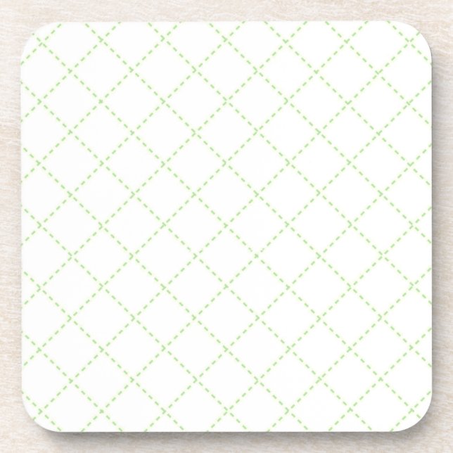 Posavasos Verde y blanco (Frente)