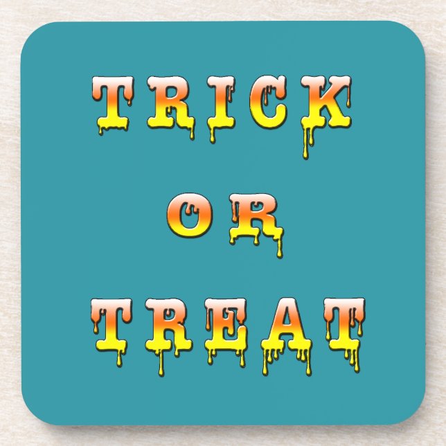 Posavasos Versión de cono de truco o truco (Frente)