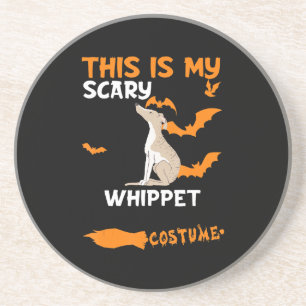 Posavasos Vestido de marioneta Halloween Lazy Scary Dog T-Sh