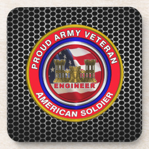 Posavasos Veterano de Ingenieros del Ejército