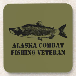Posavasos Veterano de la Pesca de Combate de Alaska