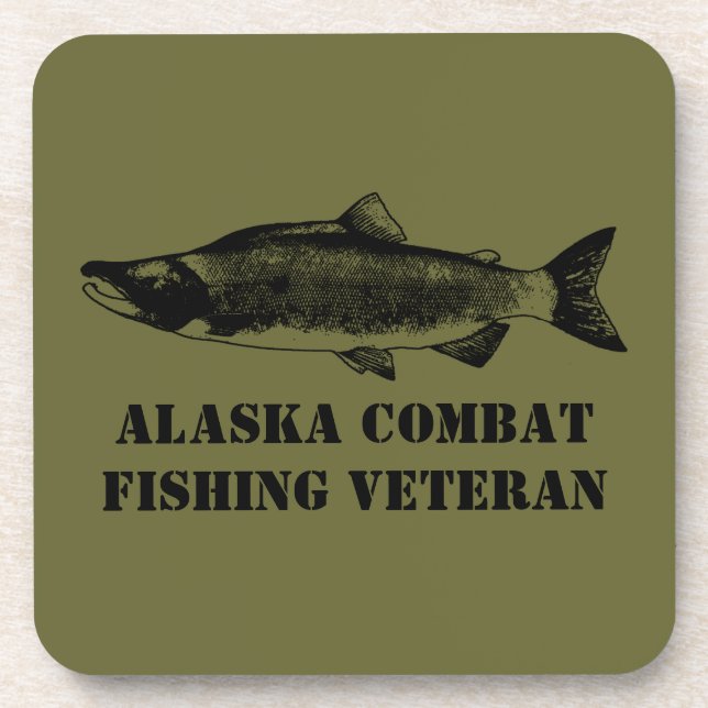 Posavasos Veterano de la Pesca de Combate de Alaska (Frente)