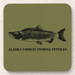 Posavasos Veterano de la Pesca de Combate de Alaska
