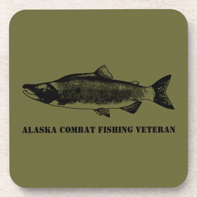 Posavasos Veterano de la Pesca de Combate de Alaska (Frente)