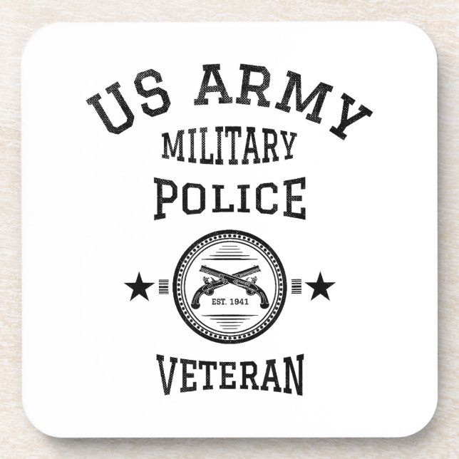 Posavasos Veterano Oficial de Policía Retirado (Frente)