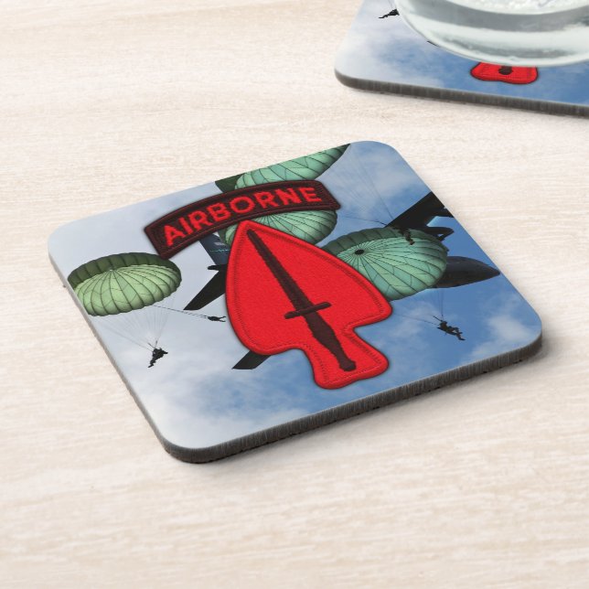 Posavasos Veteranos de la USASOC SOC Especial Ops Fort Bragg (Lado Izquierdo)