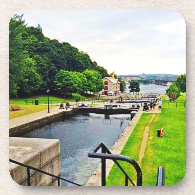 Posavasos Vía navegable Rideau Canal. ¡Hazte con una en Zazz (Frente)