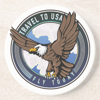 Posavasos Viajar a Estados Unidos logotipo de Vuela hoy