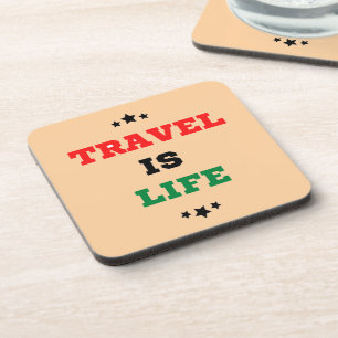 Posavasos Viajar Es Una Pascua De Bebidas De Vida