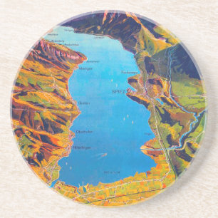 Posavasos Viaje al lago de Thun Suiza