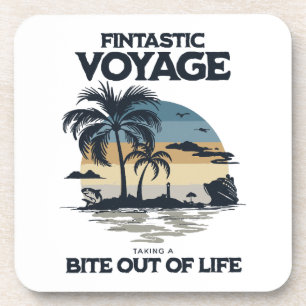 Posavasos Viaje Fintástico Tomando un Bocado de la Vida