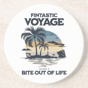 Posavasos Viaje Fintástico Tomando un Bocado de la Vida