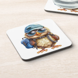 Posavasos Viajero pequeño sabio - Lechuza con mochila