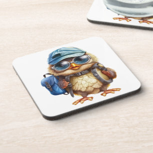 Posavasos Viajero pequeño sabio - Lechuza con mochila