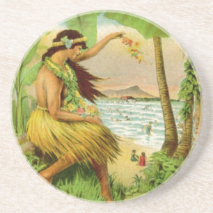 Posavasos Viajes de estilo hawaiano