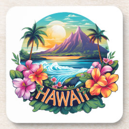 Posavasos Viajes de las montañas hawaianas Aloha Tropical Be