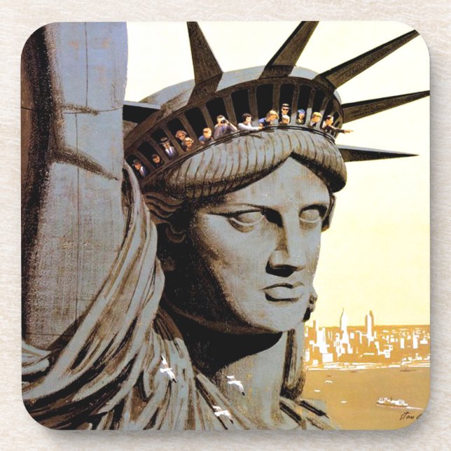 Posavasos Viajes de Nueva York (Frente)